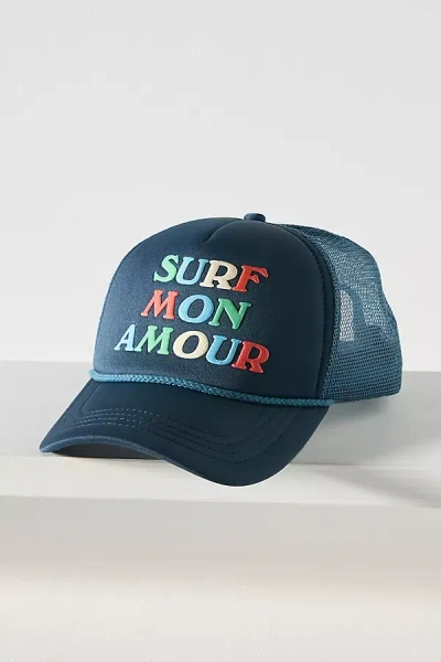 Celandine Seaside Trucker Hat In Blue