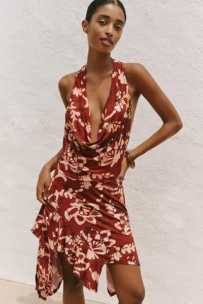 Celandine Sensual Tee Mini Dress In Brown