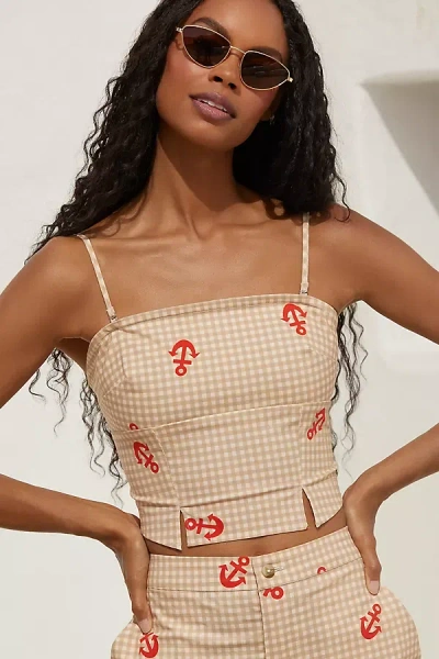Celandine Smocked Bandeau Top In Multicolor