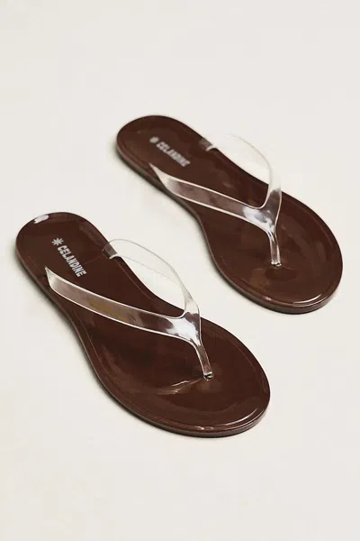 Celandine Sol Jelly Flip Flops In Silver