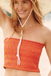 Celandine Strapless Smocked Cotton Top