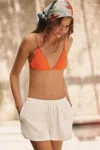 Celandine Terry Pull-on Shorts In White