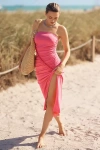 Celandine The Gabbie Strapless Ruched Tube Dress By  In Purple