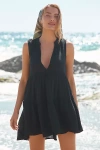 Celandine The Kallie Flowy Tunic Dress By : Sleeveless Edition In Black