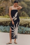 Celandine The Mesa Strapless Midi Dress By  In Multicolor