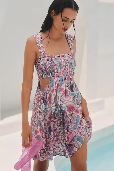 Celandine X Emily Carter Cutout Mini Dress In Multi
