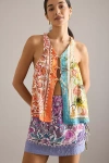 Celandine X Emily Carter Tie-front Vest In Multi