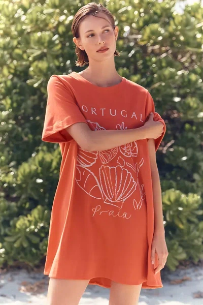 Celandine X Holly Francesca Swing T-shirt Dress In Red