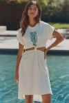 Celandine X Tigre Indigo Knee-length T-shirt Dress In Multicolor