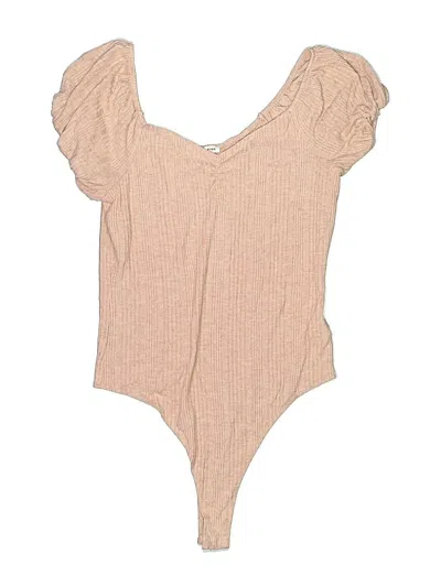 Pre-owned Celebrity Pink Bodysuit In Tan