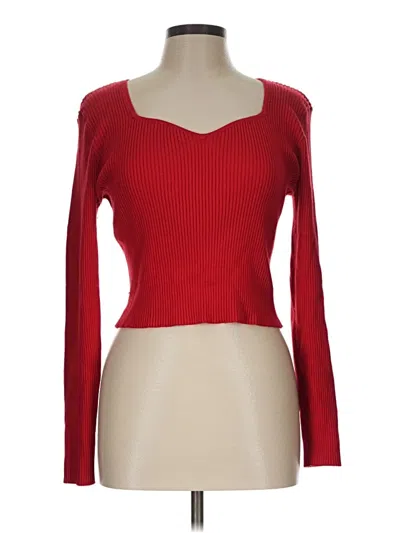Pre-owned Celebrity Pink Cardigan Sweater In Red