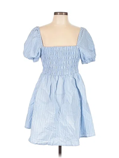 Pre-owned Celebrity Pink Casual Dress In Blue