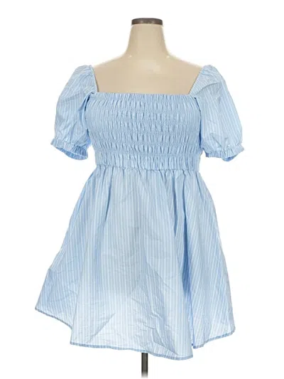 Pre-owned Celebrity Pink Casual Dress In Blue