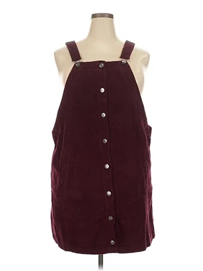 Pre-owned Celebrity Pink Casual Dress In Burgundy