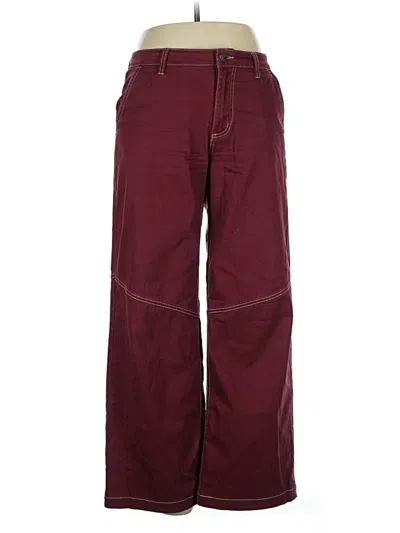 Pre-owned Celebrity Pink Casual Pants In Burgundy