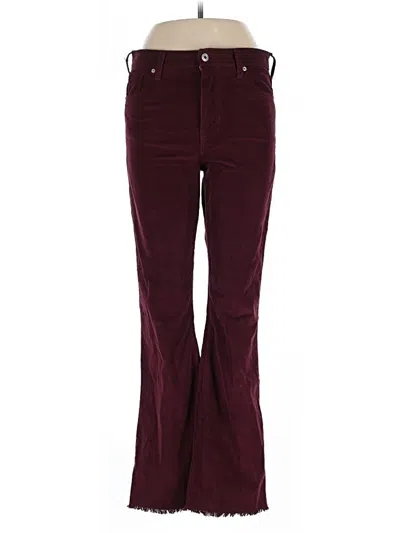 Pre-owned Celebrity Pink Casual Pants In Burgundy