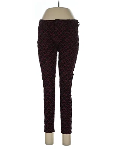Pre-owned Celebrity Pink Casual Pants In Burgundy
