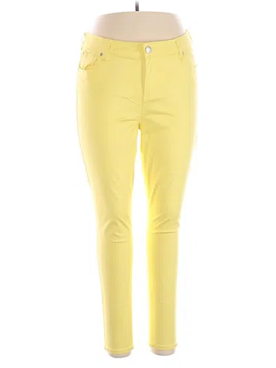 Pre-owned Celebrity Pink Casual Pants In Yellow