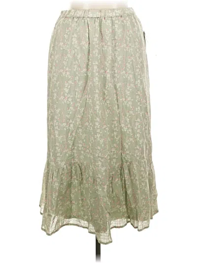 Celebrity Pink Casual Skirt In Green