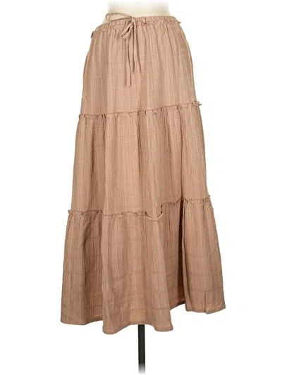 Pre-owned Celebrity Pink Casual Skirt In Tan