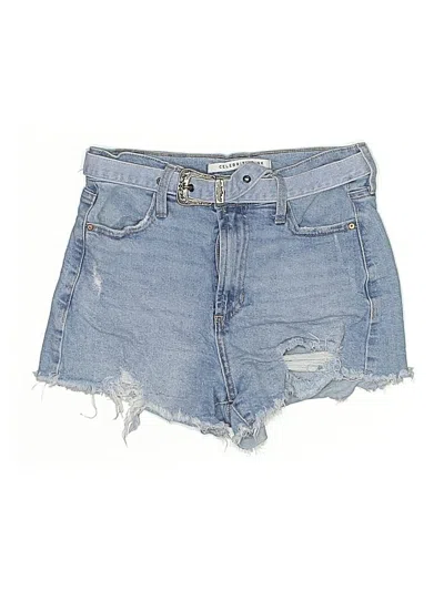 Pre-owned Celebrity Pink Denim Shorts In Blue