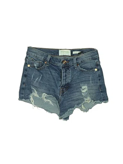 Pre-owned Celebrity Pink Denim Shorts In Blue