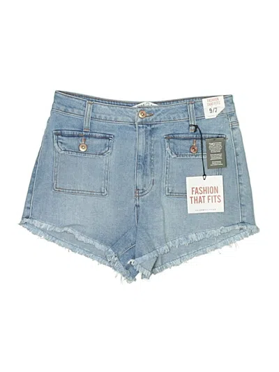 Celebrity Pink Denim Shorts In Blue
