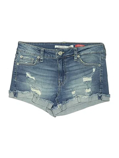 Pre-owned Celebrity Pink Denim Shorts In Blue