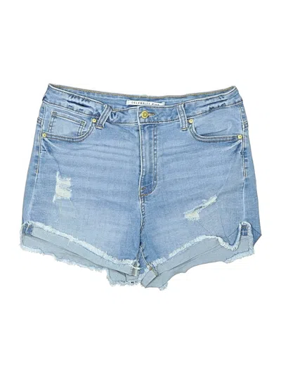 Pre-owned Celebrity Pink Denim Shorts In Blue
