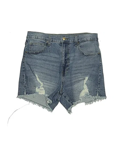 Pre-owned Celebrity Pink Denim Shorts In Blue