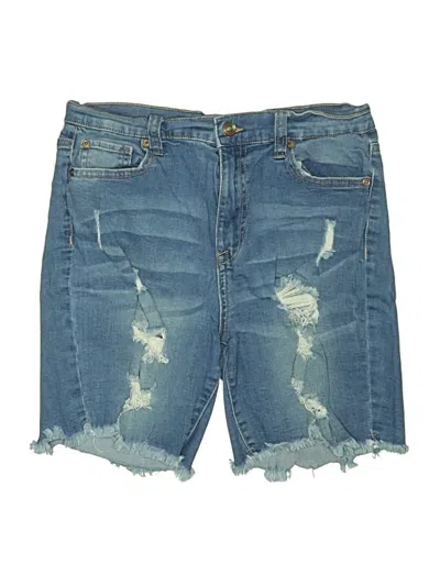 Pre-owned Celebrity Pink Denim Shorts In Blue