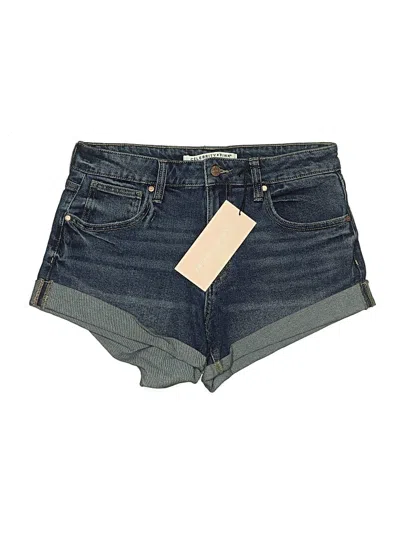 Celebrity Pink Denim Shorts In Blue