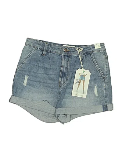 Celebrity Pink Denim Shorts In Blue