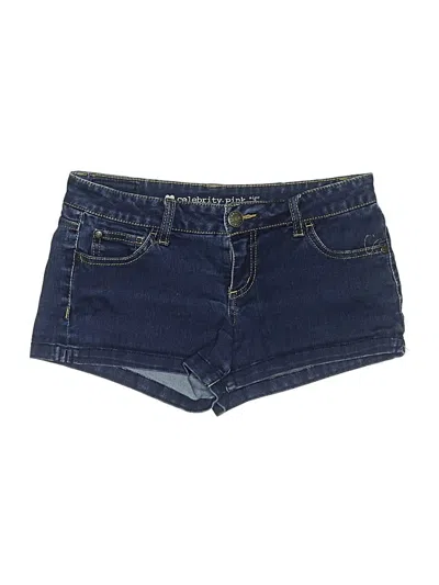 Pre-owned Celebrity Pink Denim Shorts In Blue