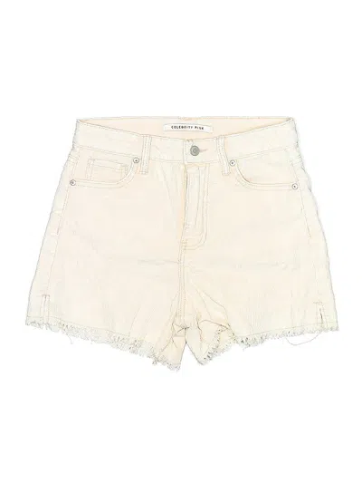 Pre-owned Celebrity Pink Denim Shorts In White