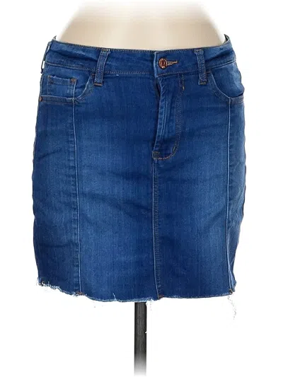 Pre-owned Celebrity Pink Denim Skirt In Blue