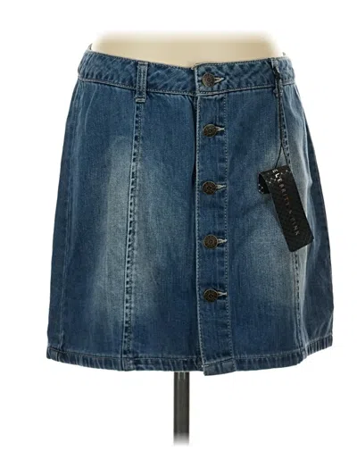 Celebrity Pink Denim Skirt In Blue