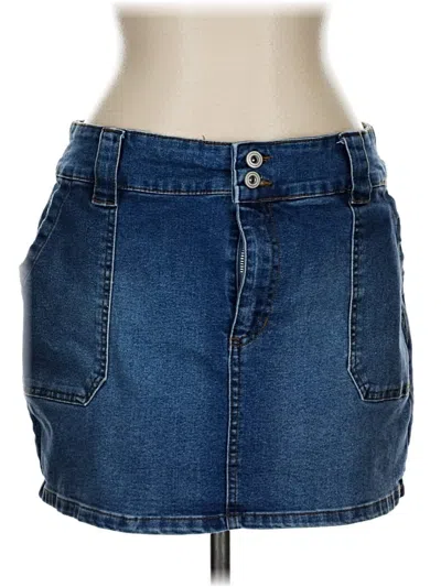 Pre-owned Celebrity Pink Denim Skirt In Blue