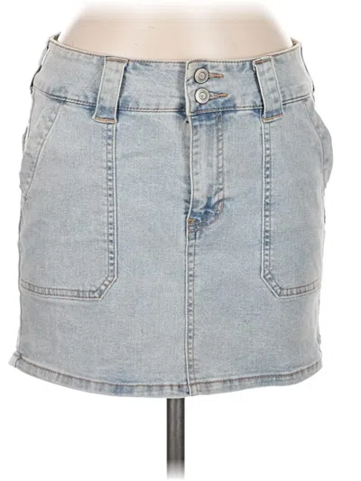 Pre-owned Celebrity Pink Denim Skirt In Blue