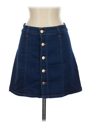 Pre-owned Celebrity Pink Denim Skirt In Blue
