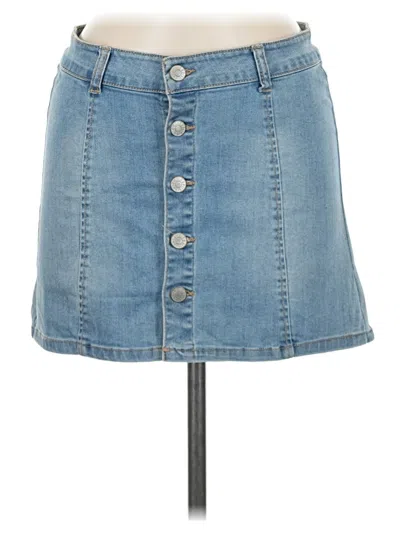 Pre-owned Celebrity Pink Denim Skirt In Blue