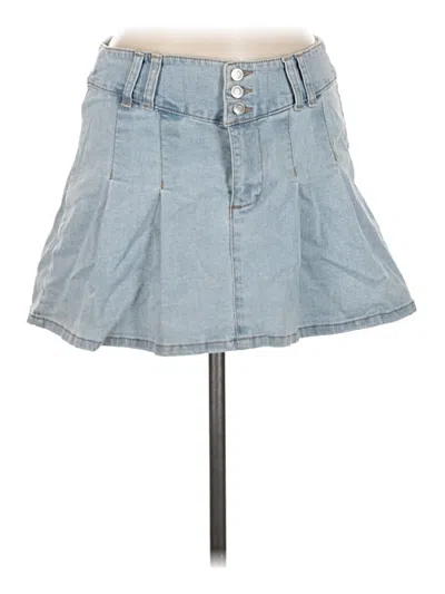 Pre-owned Celebrity Pink Denim Skirt In Blue