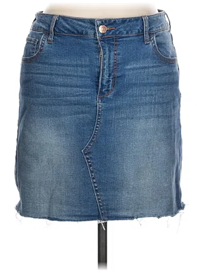 Pre-owned Celebrity Pink Denim Skirt In Blue