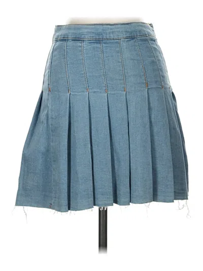 Pre-owned Celebrity Pink Denim Skirt In Blue