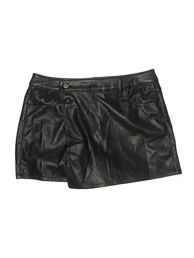 Pre-owned Celebrity Pink Faux Leather Skirt In Black