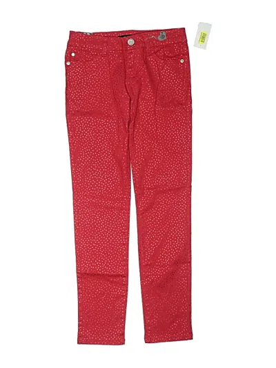 Pre-owned Celebrity Pink Girls Kids' Casual Pants In Red
