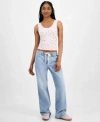 Celebrity Pink Juniors' Drawstring Bootcut Jeans