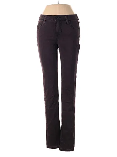 Pre-owned Celebrity Pink Jeans In Burgundy