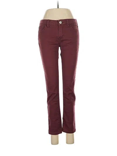 Pre-owned Celebrity Pink Jeans In Burgundy