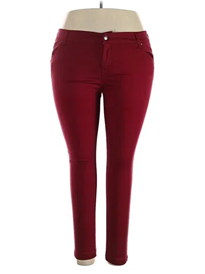 Pre-owned Celebrity Pink Jeans In Burgundy